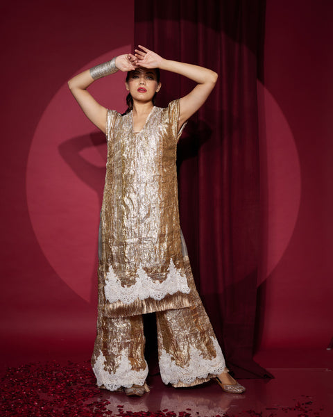Lashkara Lace Kurta