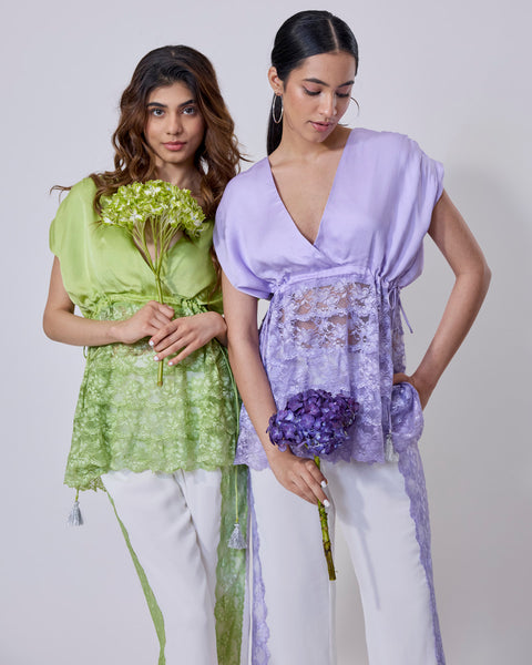 Bloom Lace Peplum Top