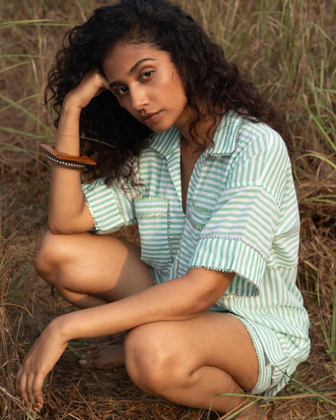 Grassy Shorts Set