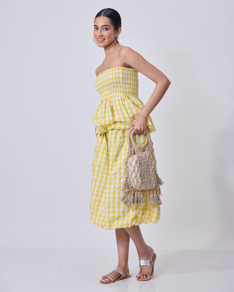 Checks Bubble Skirt