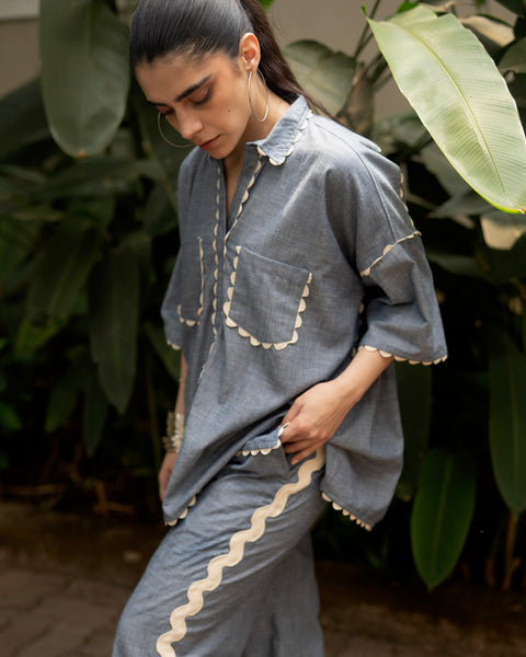 Deep Sea Oversized Top