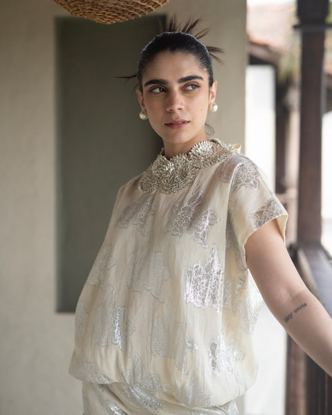 Rose Bubble Rosetta Top