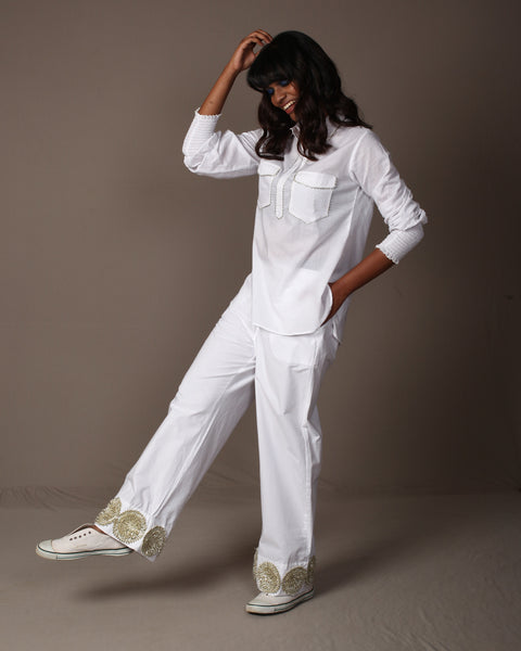 White Double Pocket Shirt