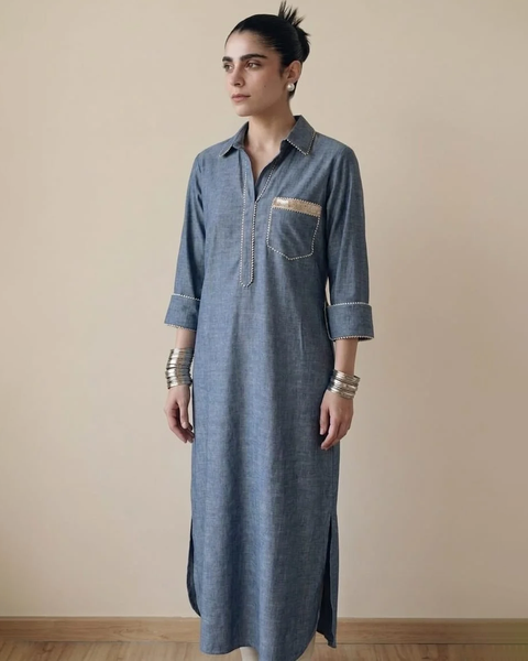 Deep Sea Shirt Dress