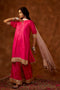 Tangerine Kurta Pant Set