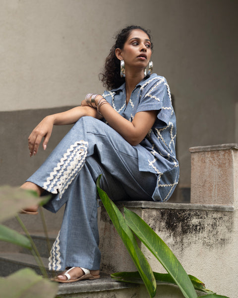 Deep Sea Tassel Pants