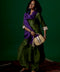 Aanghan Set with Cloud Dupatta and Jute Baby Baluga Bag