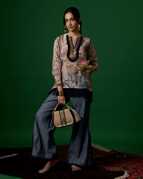 Kali Short Kurta Pant Set and Jute Baby Baluga