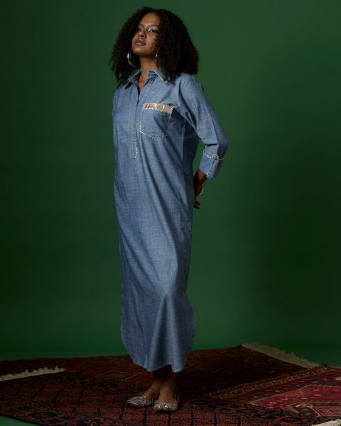 Deep Sea Shirt Dress