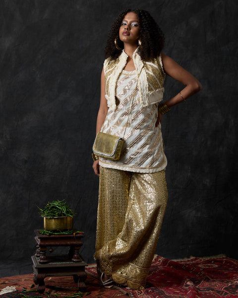 Off-White Seq. Kurta with Jashn Pant