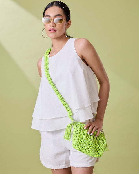 White Gota Shorts