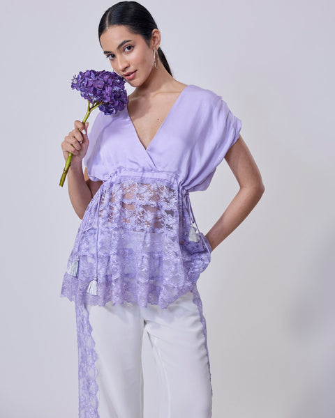 Bloom Lace Peplum Top