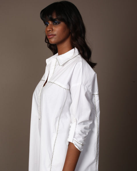 White Trucker Shirt