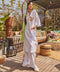 White Gota Kurta Pant Set