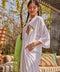White Gota Kurta Pant Set