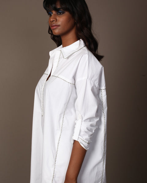 White Trucker Shirt