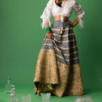Lehrein Denim Lehenga