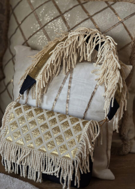 Gota Denim Baguette Bag