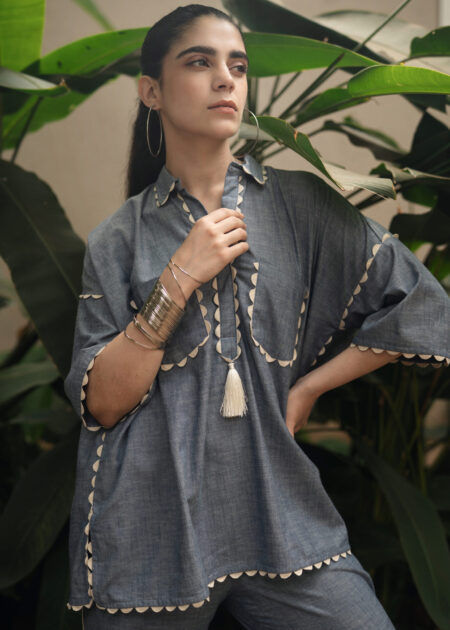 Deep Sea Oversized Top
