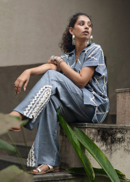 Deep Sea Tassel Pants