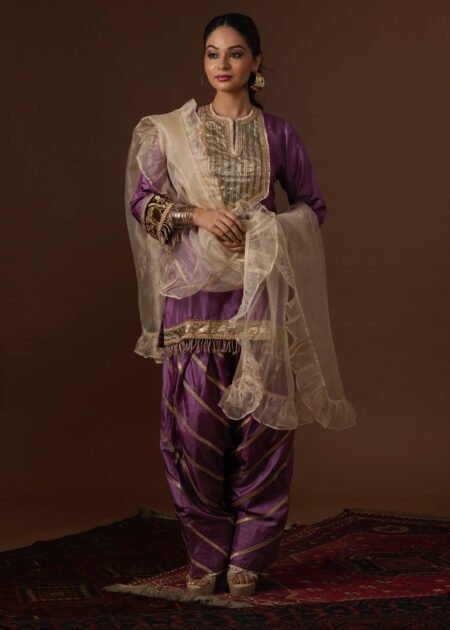 Stripe Ruffle Dupatta