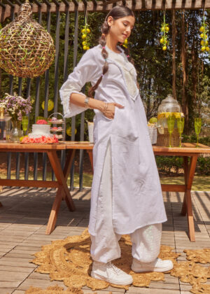 White Dazzle Kurta