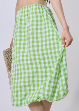 Checks Bubble Skirt