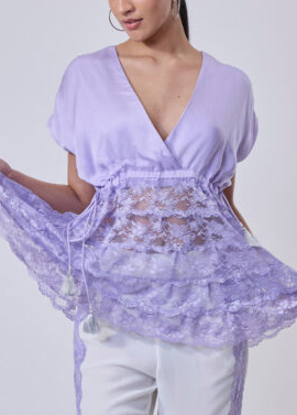 Bloom Lace Peplum Top