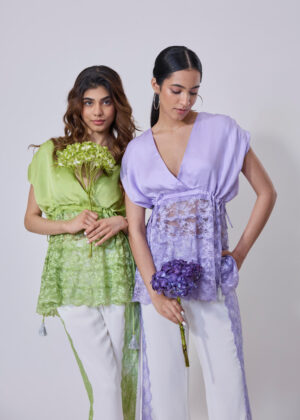 Bloom Lace Peplum Top